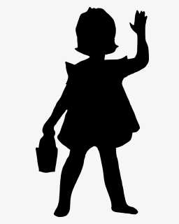 Girl Silhouette Png - Silhouette, Transparent Png, Transparent PNG