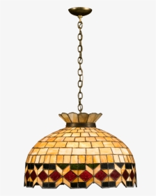 Leaded Glass Hanging Light - Stained Glass Hanging Light, HD Png Download, Transparent PNG