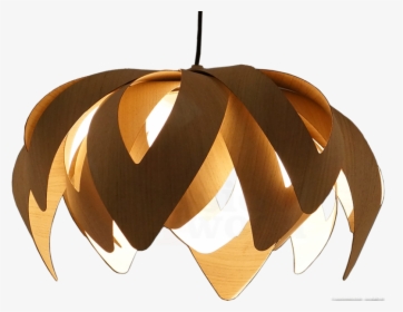 Tulip Pendant Light In Wood Mike Vanbelleghem Pion - Fineer Hout Lampen, HD Png Download, Transparent PNG