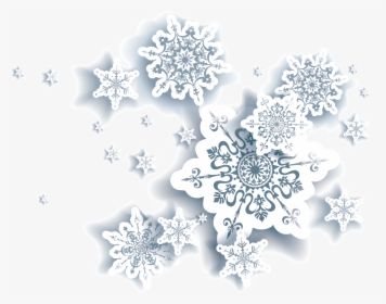 Snowflakes Snowflakes Creative Winter Snow Png Download - Motif, Transparent Png, Transparent PNG