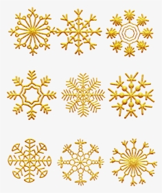 Transparent Gold Snowflakes Png - Like Icon Design, Png Download, Transparent PNG