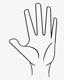 How To Draw A Hand Really Easy Drawing Tutorial - Easy Drawing Of A Hand, HD Png Download, Transparent PNG