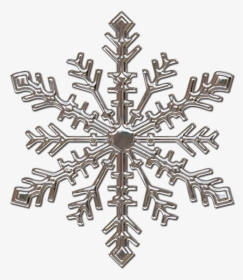 Silver Snowflake Png, Transparent Png, Transparent PNG