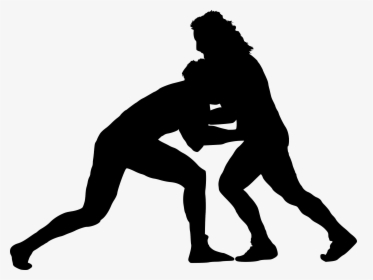 Silhouette Vector Wrestling Clipart, HD Png Download, Transparent PNG