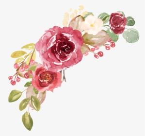 Hand Painted Realistic Retro Watercolor Flower Png - Pink Flowers Transparent Background, Png Download, Transparent PNG