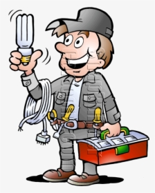 Clip Art Collection Of Electrition Download - Clipart Of Electrician, HD Png Download, Transparent PNG