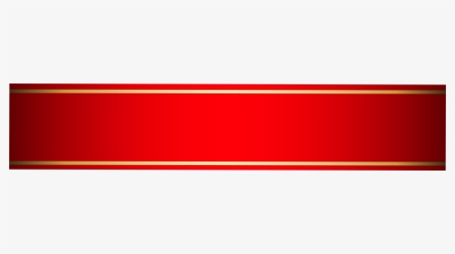 Decorative Clipart Header - Red Gold Ribbon Png, Transparent Png, Transparent PNG