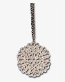 Snowflake Small Silver Pendant Necklace - Locket, HD Png Download, Transparent PNG