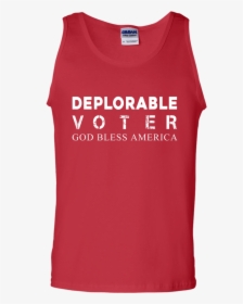 Deplorable Voter God Bless America Shirt, Hoodie, Tank - Active Tank, HD Png Download, Transparent PNG