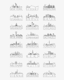 City Skyline Doodle, HD Png Download, Transparent PNG