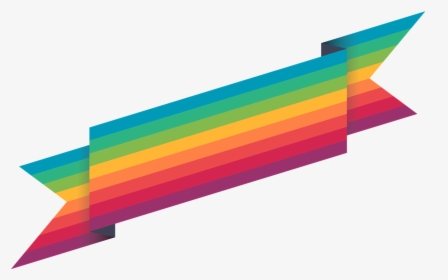Ribbon, Colorful, Rainbow, Design, Decoration, Banner - Rainbow Ribbon Png, Transparent Png, Transparent PNG