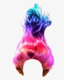 Wig Hair Rainbow Rainbowhair Arcoiris Cabelocolorido - Rainbow Wig Transparent Background, HD Png Download, Transparent PNG