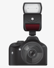 Camera With Flash Transparent Png Image - Camera With Flash Png, Png Download, Transparent PNG