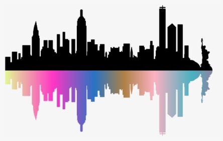 New York City Vector Graphics Skyline Silhouette New - Skyline New York Silhouette, HD Png Download, Transparent PNG