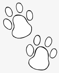 Dog Paw Prints Dog Paw Heart Clip Art Free Clipart - Dog Paws Clipart White, HD Png Download, Transparent PNG