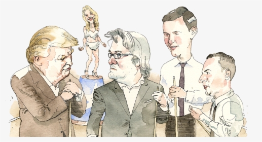 Donald Trump As Frank Sinatra Kellyanne Conway As Angie - Jared Kushner Barry Blitt, HD Png Download, Transparent PNG