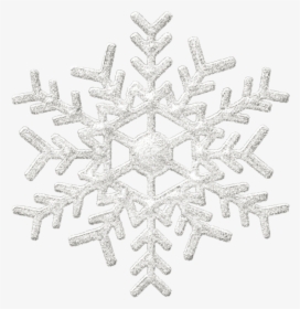 Transparent Black Snowflake Clipart - Transparent Background Silver Snowflake, HD Png Download, Transparent PNG