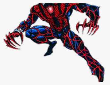 Spiderman Clipart Carnage - Carnage Symbiote On Spiderman, HD Png Download, Transparent PNG