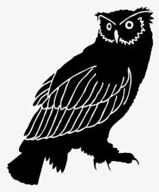 Owl Silhouette Clip Art - Owl Silhouette Png, Transparent Png, Transparent PNG
