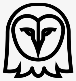 Owl Face Outline Front - Owl Head Png Vector, Transparent Png, Transparent PNG