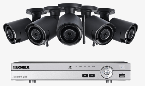 8-channel System With 5 Wireless Security Cameras - 5 Wireless Home Security Cameras, HD Png Download, Transparent PNG