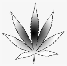 Transparent Marijuana Leaf Silhouette Png - Pot Leaf Tattoo Outline, Png Download, Transparent PNG