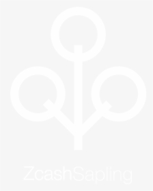 White Zcash Sapling Vertical Logo - Crest, HD Png Download, Transparent PNG