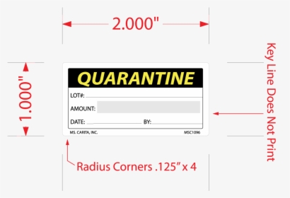 Quarantine Lot Labels - Carmine, HD Png Download, Transparent PNG