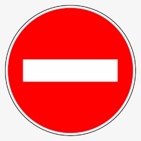 No Entry Sign Png Free Download - Vector No Entry Sign, Transparent Png, Transparent PNG