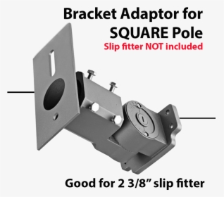 Bracket Adapter For Square Pole To Slip Fitter - Machine, HD Png Download, Transparent PNG