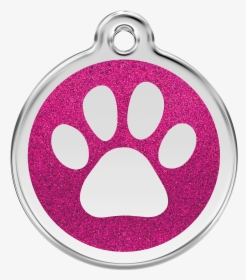 Transparent Dog Footprint Png - Cartoon 3d Dog Collar With Tag, Png Download, Transparent PNG