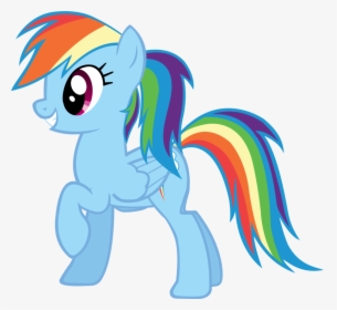 Transparent Rainbow Dash Clipart - Mlp Rainbow Dash Ponytail, HD Png Download, Transparent PNG
