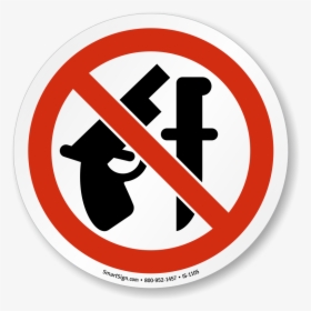 Iso Prohibited Action Signs - Printable No Weapons Allowed Sign, HD Png Download, Transparent PNG
