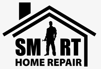 Smart Home Repair, Llc - Black And White Home Repair Logo, HD Png Download, Transparent PNG