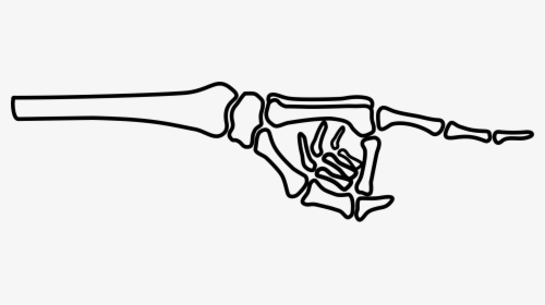 Clip Art Pointing Skeleton Hand - Skeleton Hand Pointing At You, HD Png Download, Transparent PNG