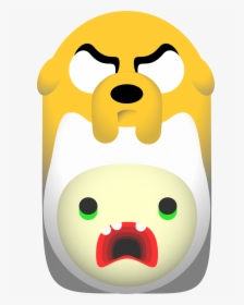Adventure Time 2 Of 2 Finn And Jake Vector Graphic - Cartoon, HD Png Download, Transparent PNG