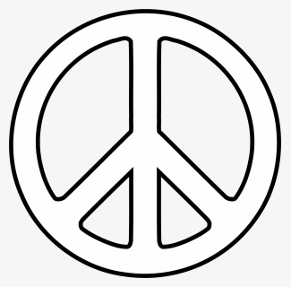 Transparent No Sign - Peace Black And White Clipart, HD Png Download, Transparent PNG