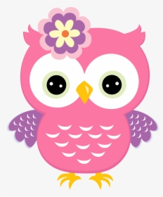 Owl Babies Owls Holi Baby Bird Clipart - Pink Owls, HD Png Download, Transparent PNG