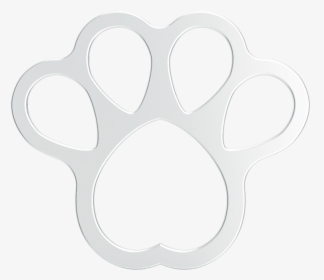 Paw Print 3d Chrome Plated Sticker - Circle, HD Png Download, Transparent PNG