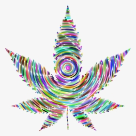 Prismatic Marijuana Leaf Concentric Clip Arts - Mandala Pot Leaf Svg, HD Png Download, Transparent PNG