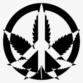 Plant,leaf,symmetry - Peace Weed, HD Png Download, Transparent PNG