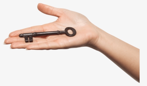 Hand Vintage Key - Key In Hand Png, Transparent Png, Transparent PNG