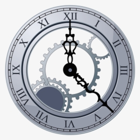 Clock, Face, Numbers, Roman Numerals, Watch, Silver - Clipart Transparent Background Clock, HD Png Download, Transparent PNG