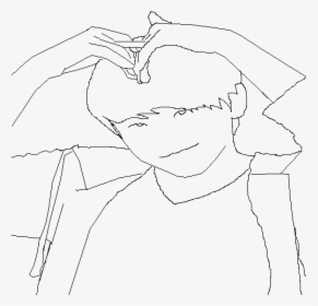 An Unfinished Horribly Drawn Woozi - Line Art, HD Png Download, Transparent PNG