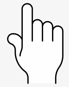 Transparent Pointing Finger Png - Hand Cursor White Png, Png Download, Transparent PNG