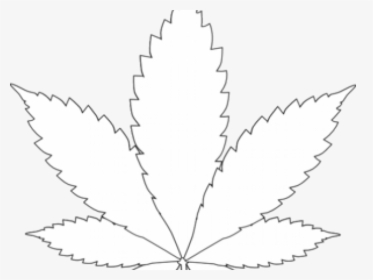 Drawn Weed Symbol Toronto Maple Leafs Weed Logo- - Weed Black And White Hd, HD Png Download, Transparent PNG
