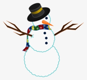 Snowman Transparent Background Clipart - Free Clip Art Snowman, HD Png Download, Transparent PNG