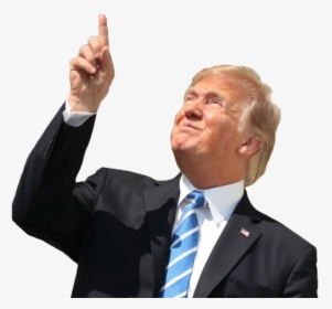 Transparent Person Pointing Png - Donald Trump Stares At Eclipse, Png Download, Transparent PNG