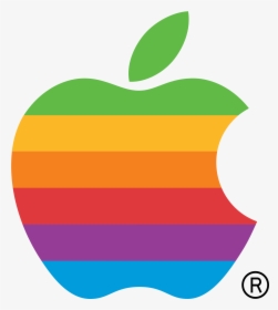 Clip Art Rainbow Logos - Apple Six Colors Logo, HD Png Download, Transparent PNG
