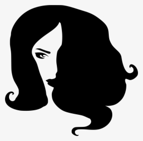 Girls Eye Png - Female Black And White Face Clipart, Transparent Png, Transparent PNG